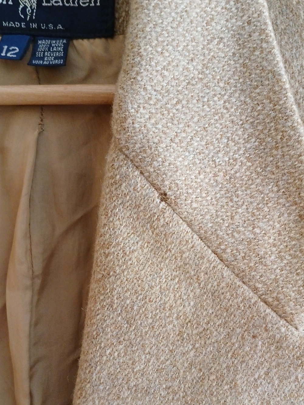 Womens Vintage Ralph Lauren Wool Blazer - 12 - Picture 7 of 12